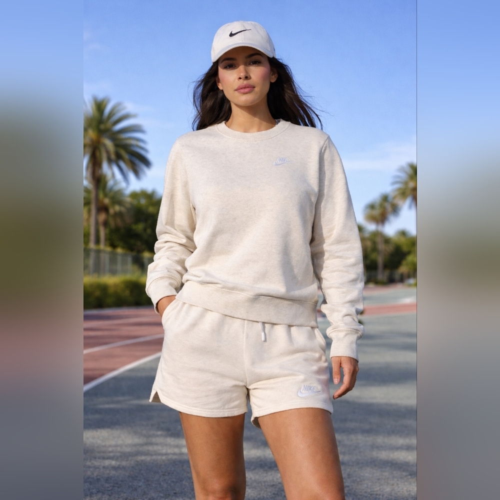 Nike Off-White Cotton Sweatshirt S